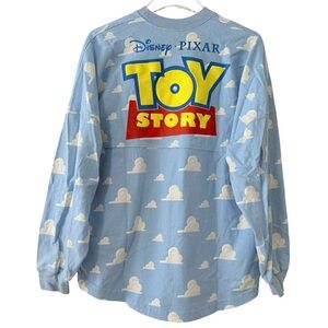 100% Cotton Toy Story Blue Cloud Long Sleeve Spirit Jersey Size Small